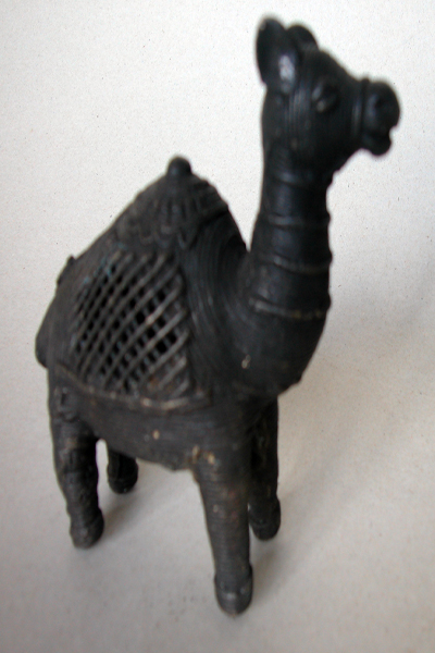 beeld lama - gegoten metaal 11,5 cm lang - Afbeelding 4