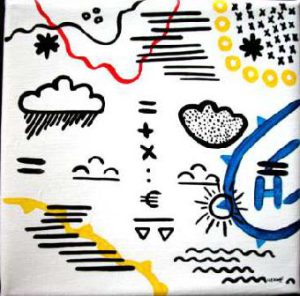 schilderij Het Weer 1 Henk de Bouter