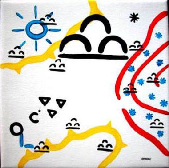 schilderij Het Weer 6 Henk de Bouter