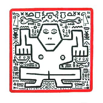 schilderij Mensaap Henk de Bouter